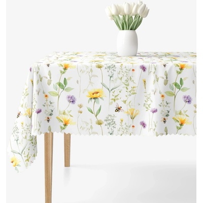 Goldea hranatý teflonový ubrus luční svět 140x220 cm