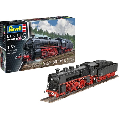 Revell S3/6 BR18 express locomotive with tender 1:87