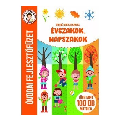 Szalay Könyvek Сезони, часове на деня - Брошура за развитие на детската градина