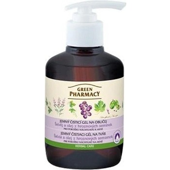 Green Pharmacy Jemný čistiaci gél na tvár šalvia a olej z hroznových semienok 270 ml