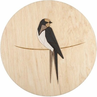 BeWooden Dřevěný obraz Vlaštovka