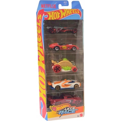 Mattel Hot Wheels Netflix Lets Race 5ks angličáky JBJ79