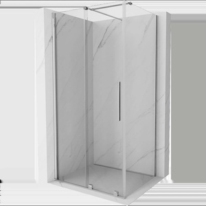 Mexen Velar плъзгаща се душ кабина 100 x 110 см, прозрачна, хром - 871-100-110-01-01 (871-100-110-01-01)