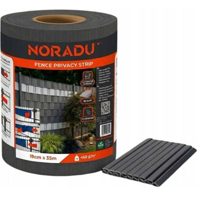 Stínící panelové pásy antracitová 19x35 m potažená PVC povlakem
