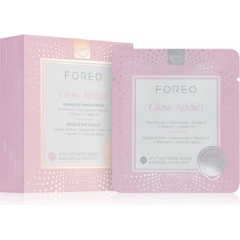 FOREO UFO Glow Addict озаряваща маска за лице 6 бр