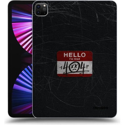 Picasee silikónový čierny obal pre Apple iPad Pro 11" 2021 3.gen HELLO 404