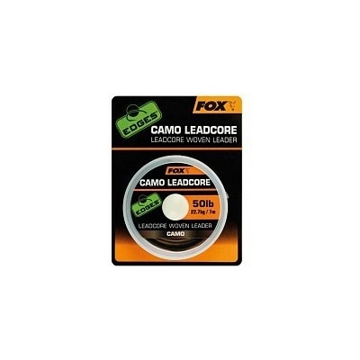 Fox šnúra s oloveným jadrom Edges Leadcore Camo 7m 50lb