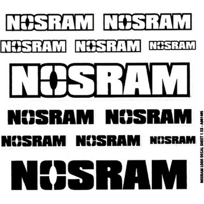 NOSRAM LOGO nálepky malé