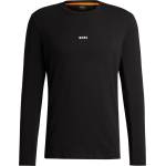 Boss Тениска Boss Men's Tchark Orange Cotton Long Sleeve T-Shirt - Black 001