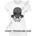 Fruit of the Loom Тениска - Skull rose