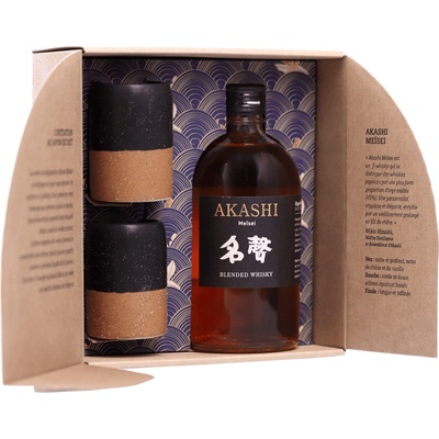 Akashi Meisei 40% 0,5 l (darčekové balenie 2 poháre)