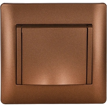 ELMARK Rhyme КОНТАКТ ШУКО С КАПАК КАФЕ МЕТАЛИК (11216c)