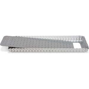 Patisse Форма за киш Silver-Top правоъгълна перфорирана 11 x 35 см (P-03582)