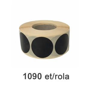ZINTA Самозалепващи SGP етикети ZINTA кръгли 35 mm, 1090 ет/ролка (35X35X1090-SGP-R-BLACK)
