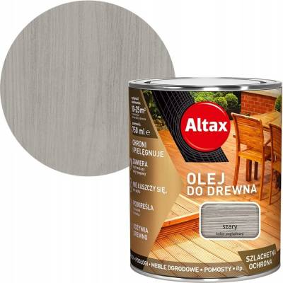 Altax Olej na dřevo šedý 0,75 L