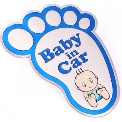 4CAR Samolepka dítě v autě pro kluky "BABY IN CAR" |