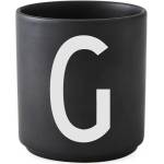 Design Letters Чаша халба aj буква g порцеланова черна (10204000g)