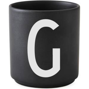 Design Letters Чаша халба aj буква g порцеланова черна (10204000g)