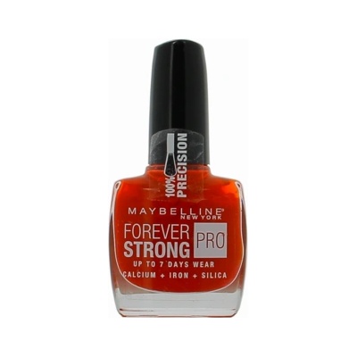 Maybelline Forever Strong Super Stay 7 Days Лак за нокти 505 Червено 10 ml