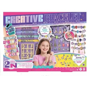 Man Yuk Toys Направи си сам! 2 в 1 комплект за изработка на буквени гривни - 93 части (ksy1000)