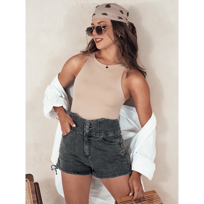 Dstreet SY0377 JEANLOVE dámske džínsové šortky čierne