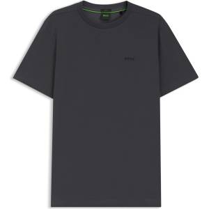 Boss Тениска Boss Mens BOSS GREEN T-Shirt with Logo Design Stretch Cotton - Asphalt 027