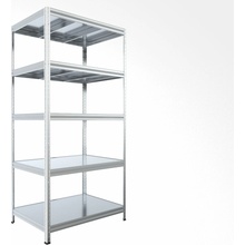 Biedrax Regál 45 x 120 x 180 cm 5 polic pozink
