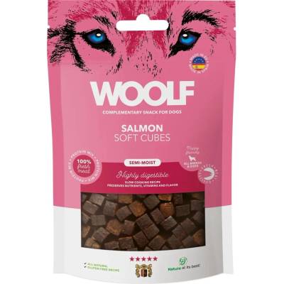 WOOLF pochúťka Soft Cubes Salmon 100 g