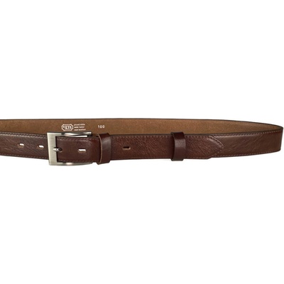 Penny Belts Kožený opasek 30-020-40 tmavě hnědý