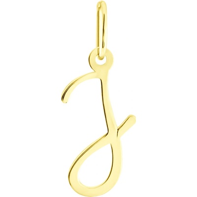 Gemmax zlatý přívěsek Písmeno J psací GUPYN 42671