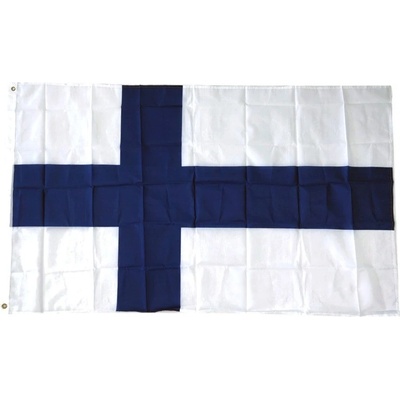 Vlajka, polyester, obojstranná potlač, Fínsko, 150x90cm