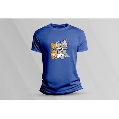 Sandratex dětské bavlněné tričko Tom a Jerry 4. královsky modrá