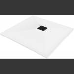 Mexen Stone+ композитен квадратен душ кабина 90 x 90 см, бял, черно покритие (44109090-B)