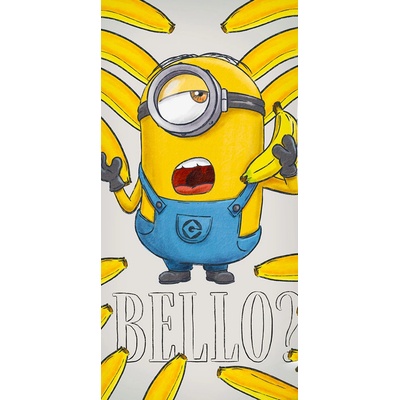Carbotex Detský uterák Mimoni Bello Banana 30 x 50 cm