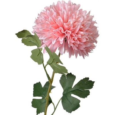 Dekorace umělá květina s růžovým květem - 10*10*54 cm - Clayre & Eef