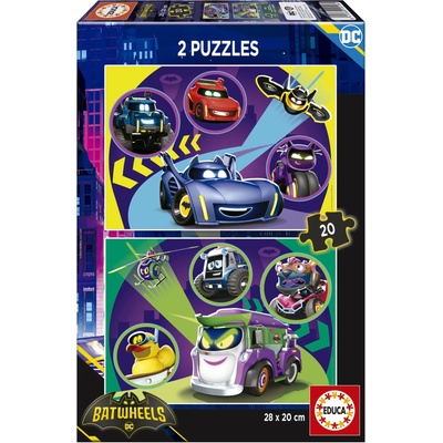 Educa - Puzzle 2x20 Batwheels - 40 - 99 piese
