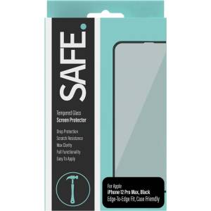 Panzer Стъклен протектор Safe за Apple iPhone 12 Pro Max 6.7 CaseFriendly - Черен