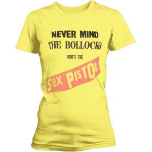 Sex Pistols Never Mind the Bollocks Original Album Yellow L Дамски Риза (SPTS01LY03)