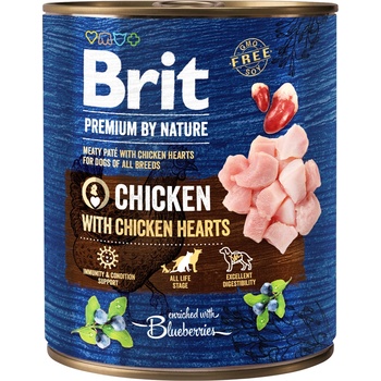 Brit Premium by Nature Пилешко с пилешки сърца 800г