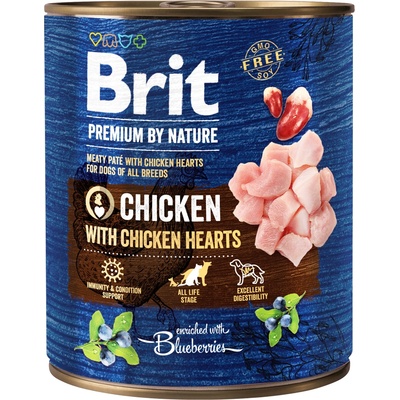 Brit Premium by Nature Пилешко с пилешки сърца 800г