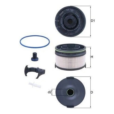 Palivový filter MAHLE KX 533KIT
