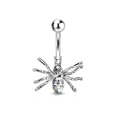 Šperky4U piercing do pupíku pavouček WP01118-C