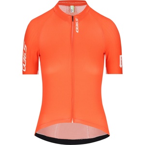 Q36.5 Дамска фланелка с къс ръкав за колоездене Q36.5 Women's Gregarius Pro Signature Jersey Cycling jersey - Tangerin Red (156-2427-0313)