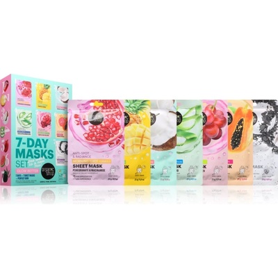 Organic Shop 7-Day Masks Set Glow Better комплект платнени маски