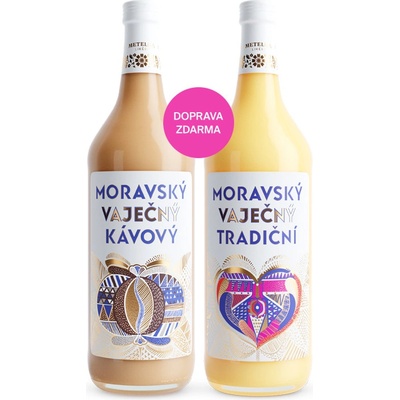 Metelka Moravský Vaječný DUO 14% 2 x 1 l (holá láhev)