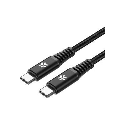 Celly USBCUSBC100WBK USB-C/USB-C opletený 100 W 2m černý