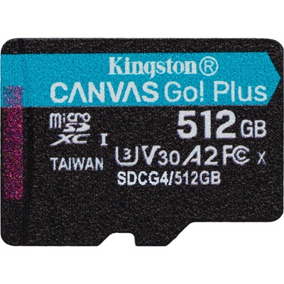 Kingston Canvas Go Plus A2 Micro SDXC 512GB SDCG4/512GBSP
