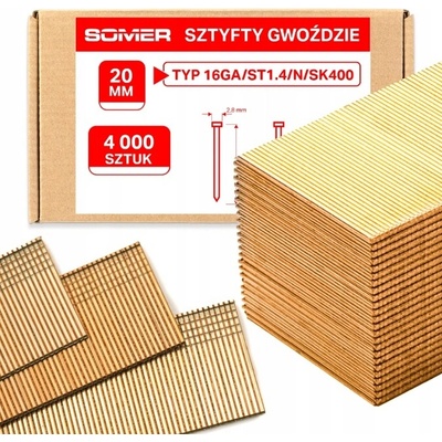 Klincové kolíky (16ga) 4000 ks 20 mm
