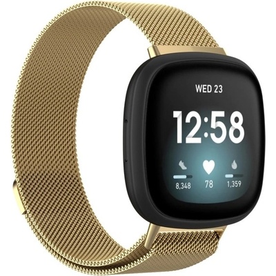 PROTEMIO MILANESE Kovový řemínek Fitbit Versa 3 / Fitbit Sense zlatý 53394