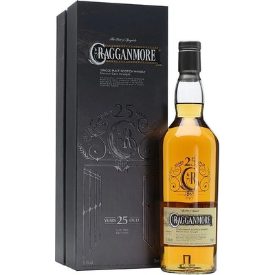 Cragganmore Natural Cask Strength 25y 51,4% 0,7 l (kazeta)